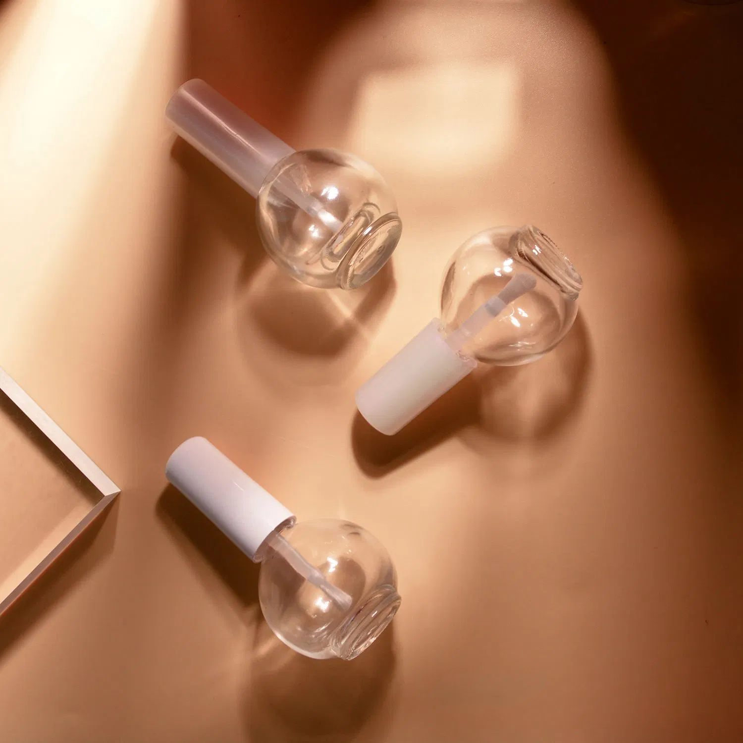 Custom 12ml Design Logo Ball Shape Glass Gel Nail Polish Bottle with Brush and Cap