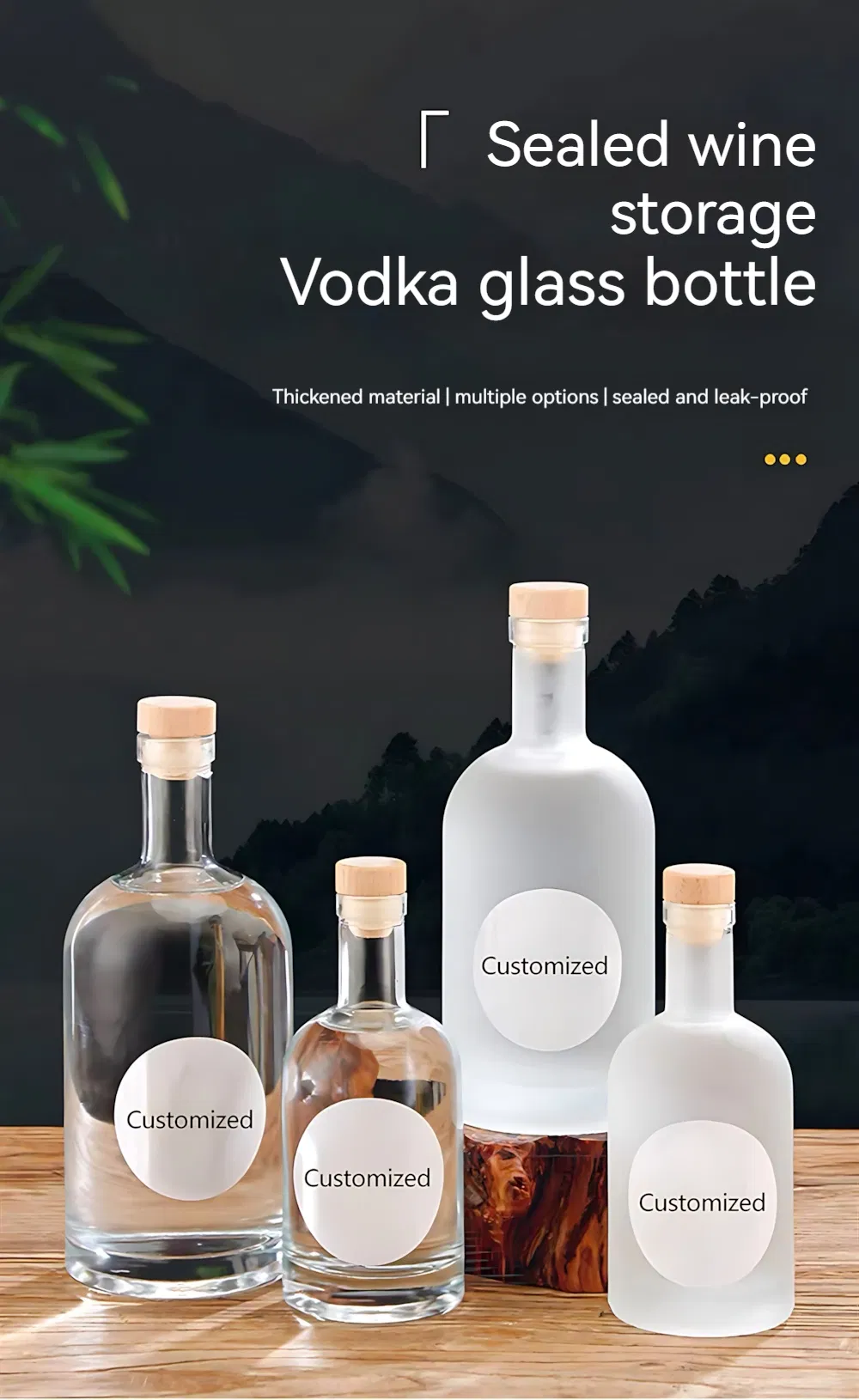 Glass Mini Liquor Bottles