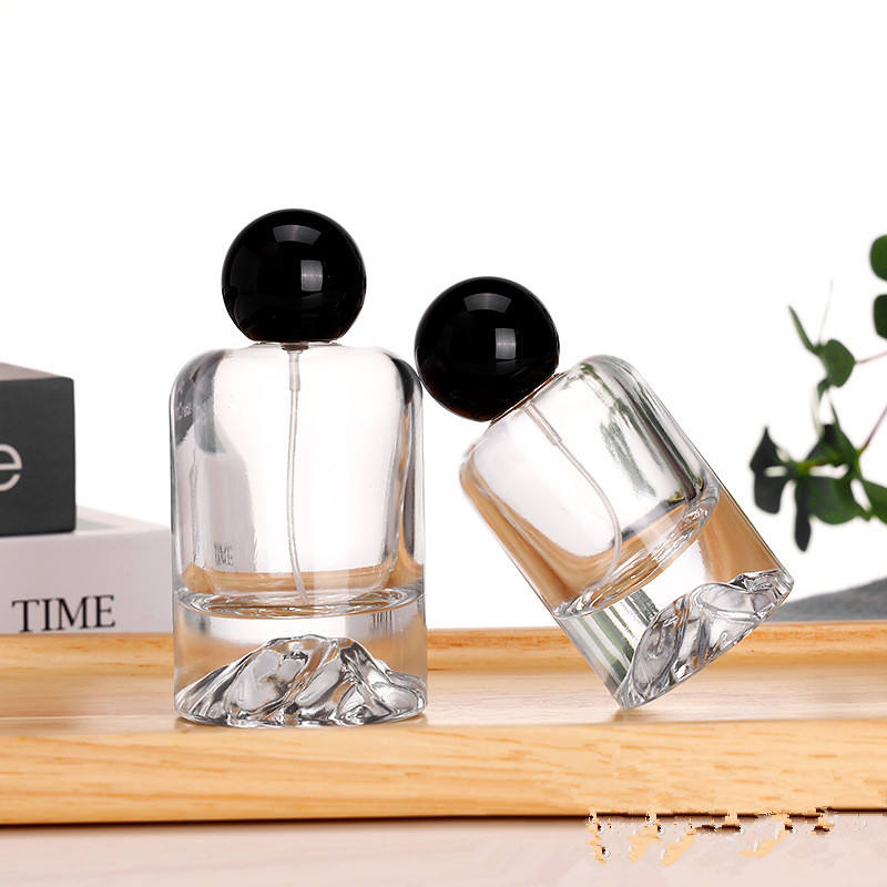 30ml 50ml 60ml 80ml 100ml High Quality Glass Packaging Cosmetic Perfume Bottle with Round Cap