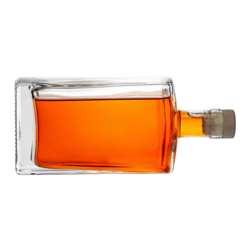 New Design 500ml 750ml Whisky Bottle Spirit Vodka Brandy Liquor Extra Flint Glass Bottles