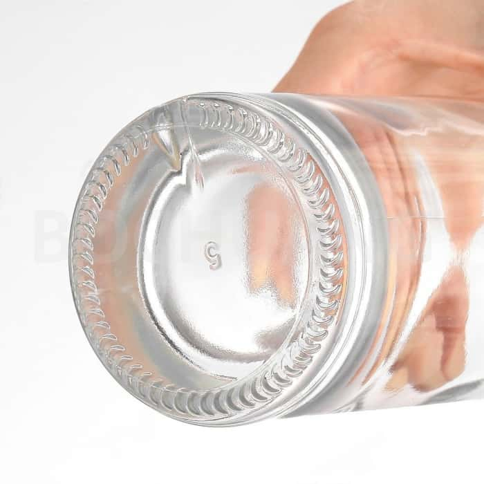 750ml Glass Bordeaux Wine Bottle Flat-Bottomed Cork Finish