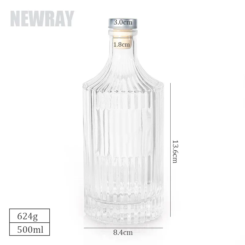 Glass Spirits Bottle Detail