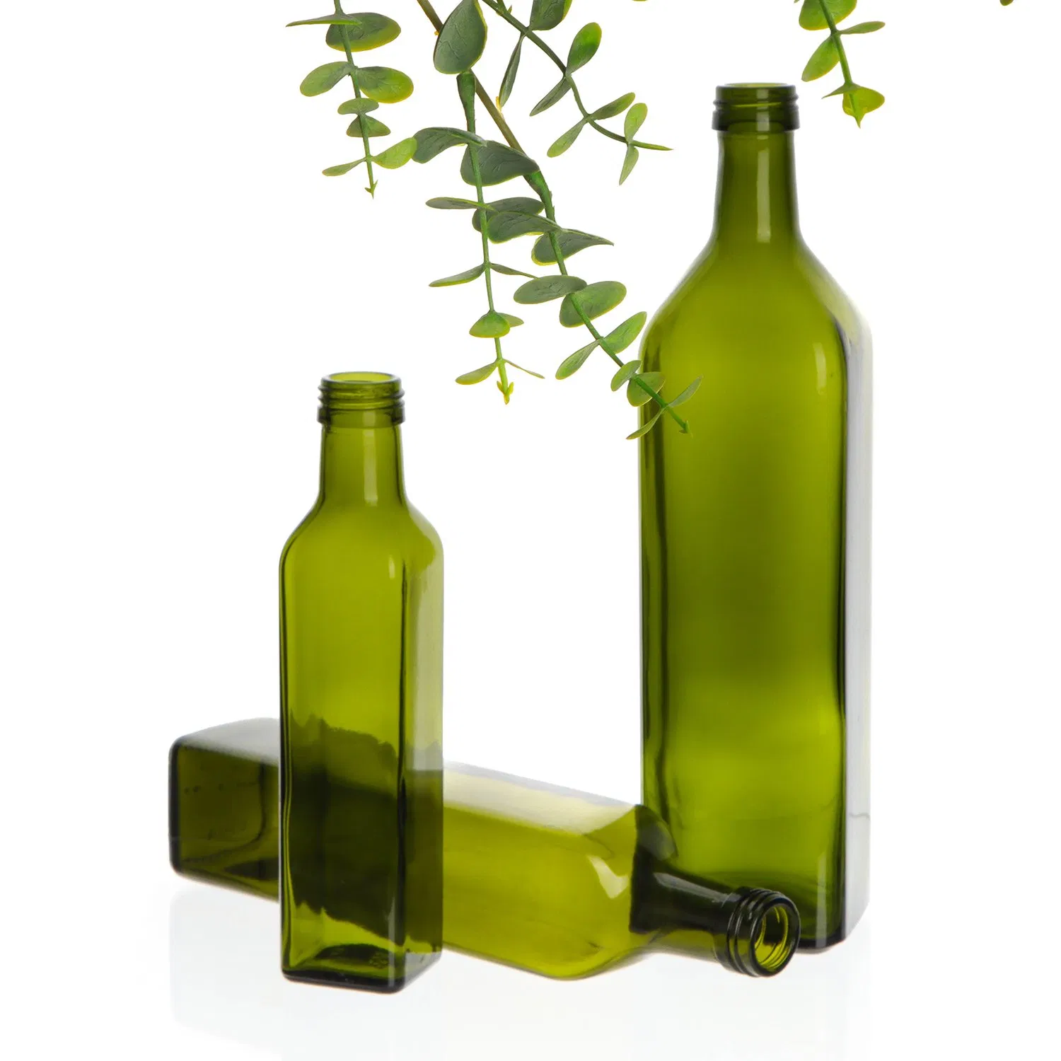 Food Grade 250ml 500ml 750ml 1L Square Glass Olive Oil Bottle