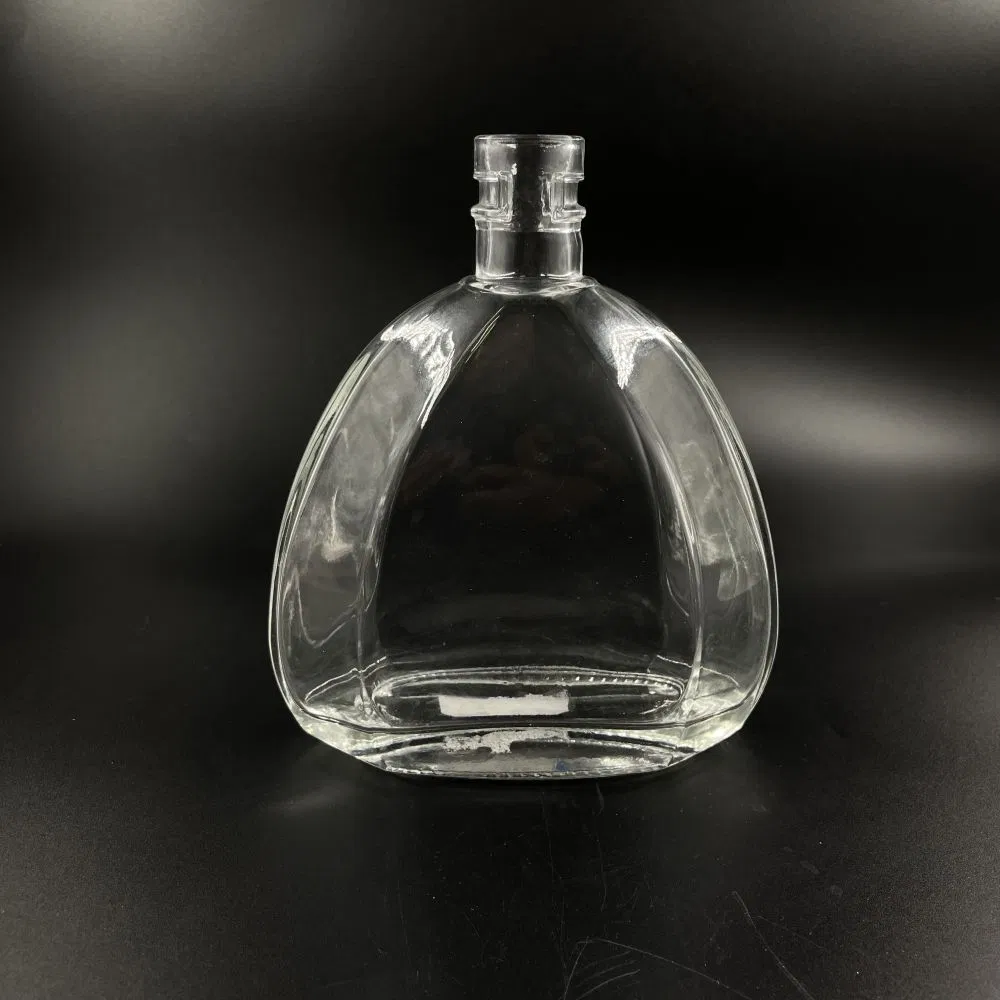 Super Flint Glass Bottle- Unique Shape, 500ml 700ml 850ml 1000ml-Vodka Gin Brandy Whisky Tequila Rum