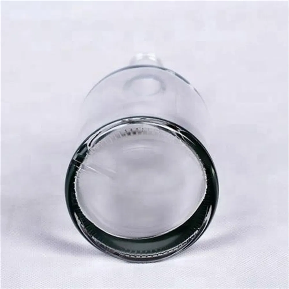 Thick Sole Big Belly Long Neck Tall Round Glass Liquor Bottle