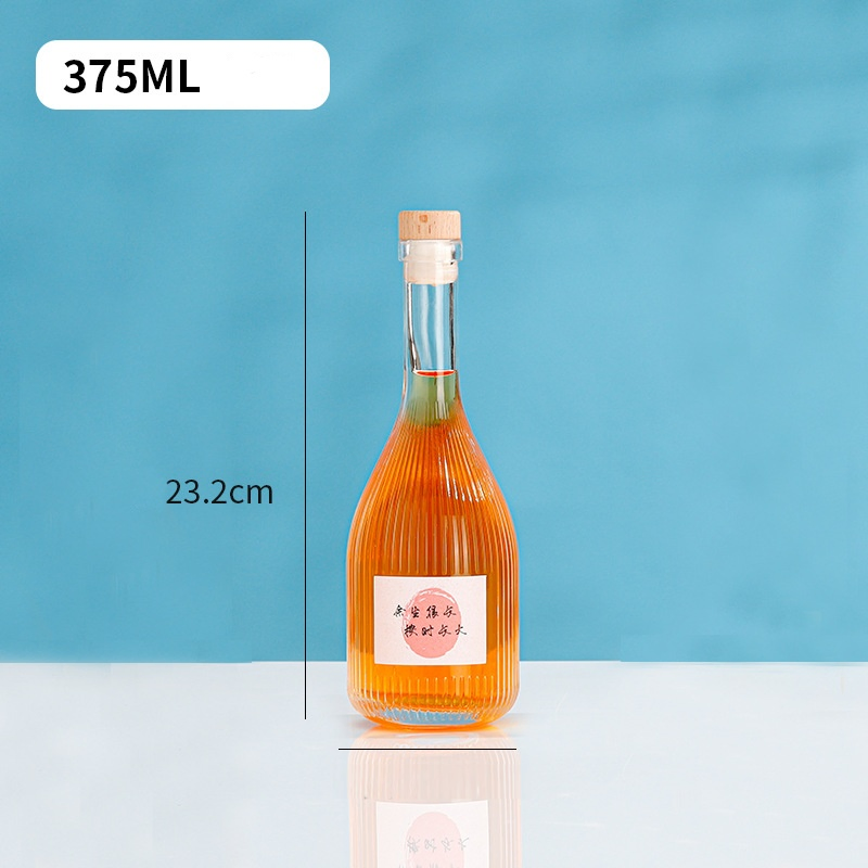 100ml Frosted Clear Glass Mini Wine Bottle Ice Wine Bottle Spirits Bottle Juice and Beverage Dispensing Bottle