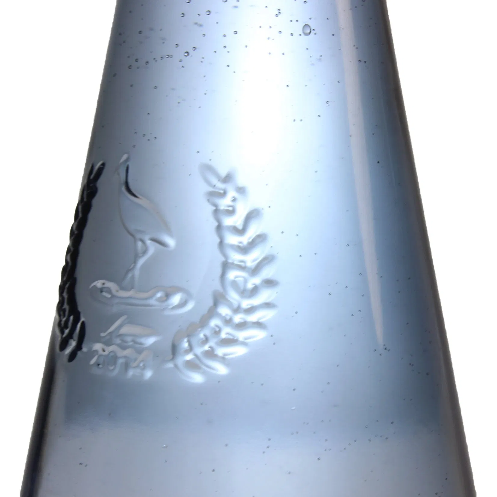 Customized 350ml 750ml Colored Glass Mineral Water Sparkling Water Bottle Soda Juice Beverage Bottle with Cap