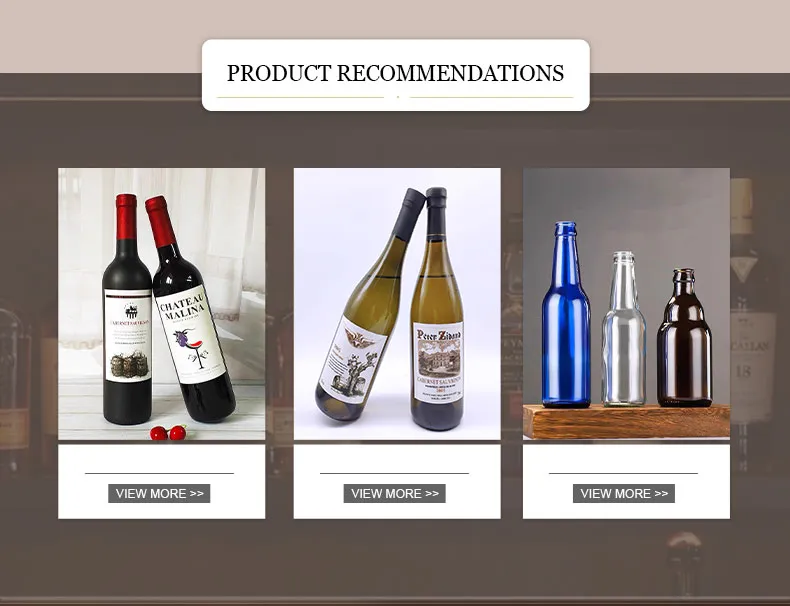 1L Empty Lightweight Green Glass Wine Bottles