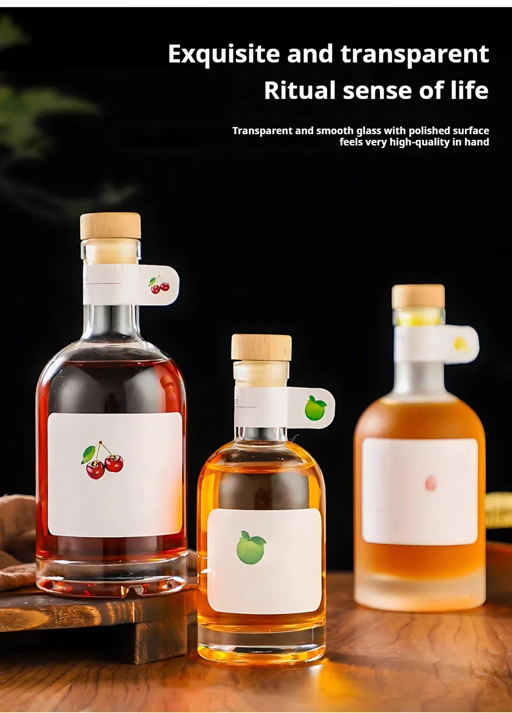 Engraved Glass Bottle