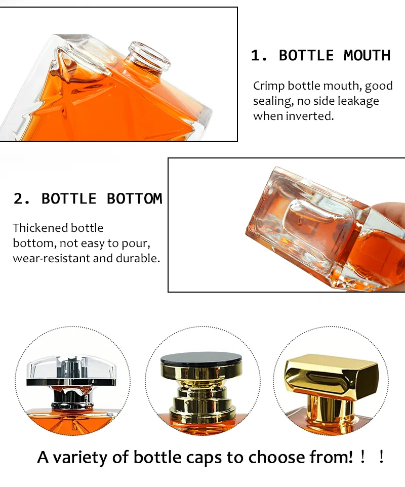 80ml Patterned Glass Bottle 17