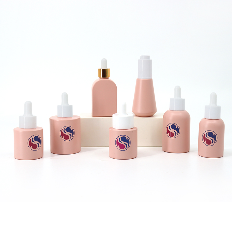 Wholesale Fancy Luxury Printed Cosmetic Packaging 30ml 50ml Empty Recycled Face Skincare Oil Toner Pump Bottles for Hair Oil Custom Glass Dropper Bottle Set