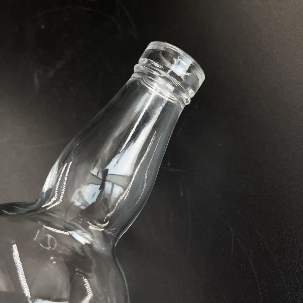 750ml Tall Thick Neck Round Whisky Brandy Glass Liquor Bottle