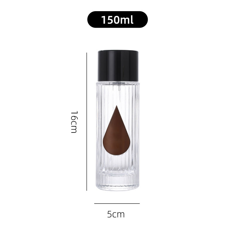 Slender Style 150ml Cylinder Thick Base Perfume Bottle Ready Stock