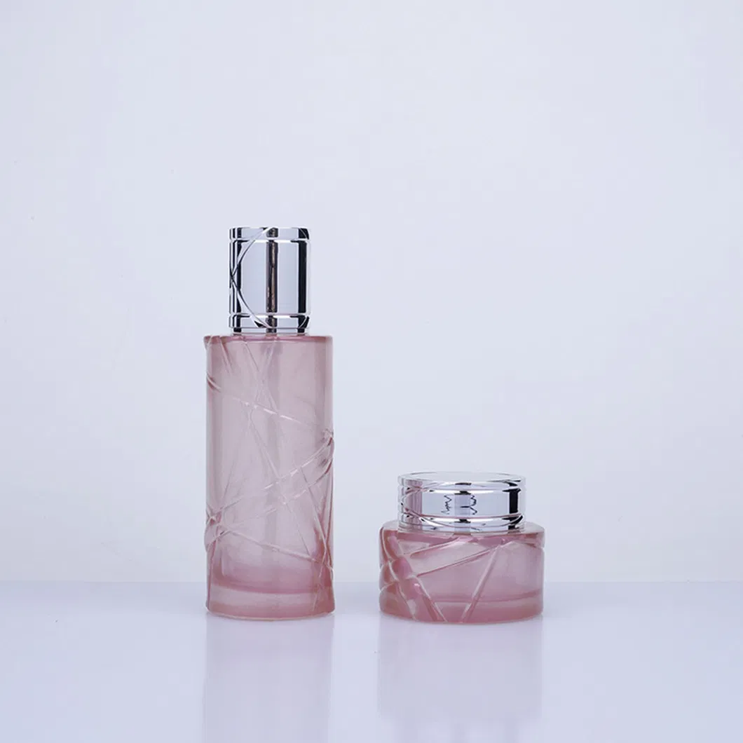 Glass Lotion Bottle Set