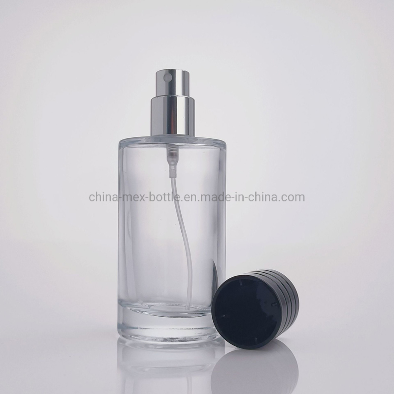 30ml 50ml 100ml Round Transparent Glass Perfume Spray Bottle