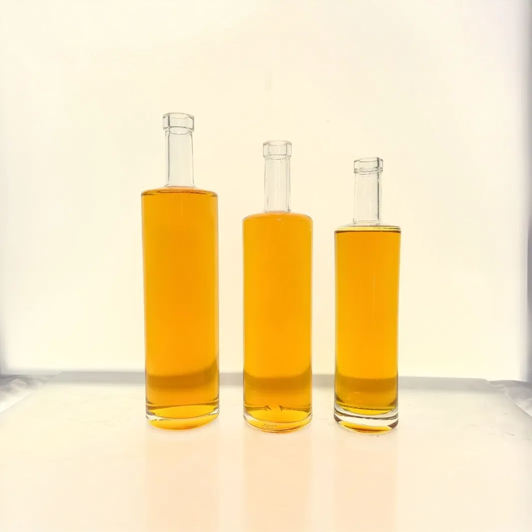Custom Wholesale Vodka 700ml 750ml Glass Bottle Extra Flint Gin Tequila Whisky Brandy Spirit Liquor Glass Bottle
