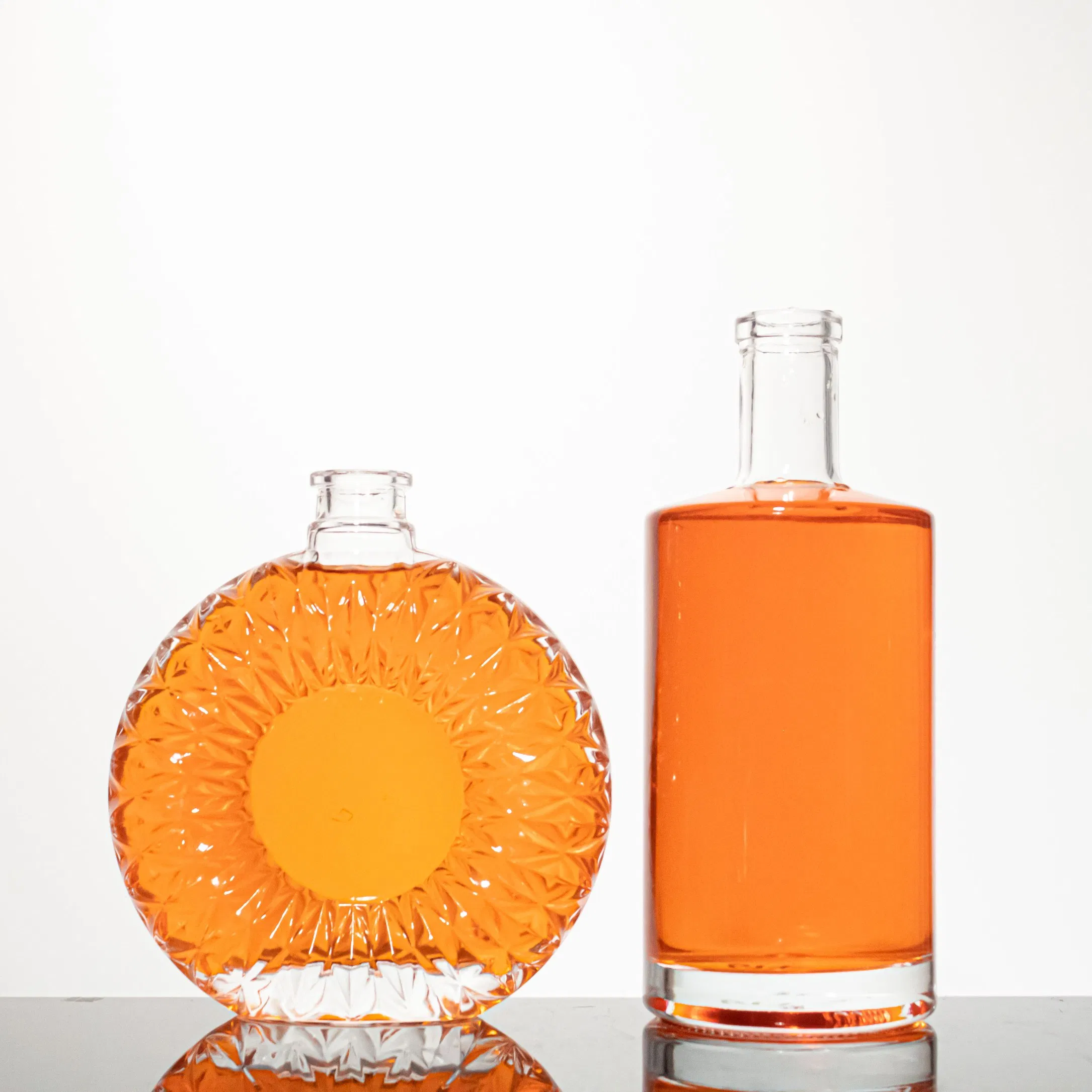 700ml 750ml Extra Premium Flint Silk Screen Printed Spirits Liquor Gin Vodka Glass Bottle