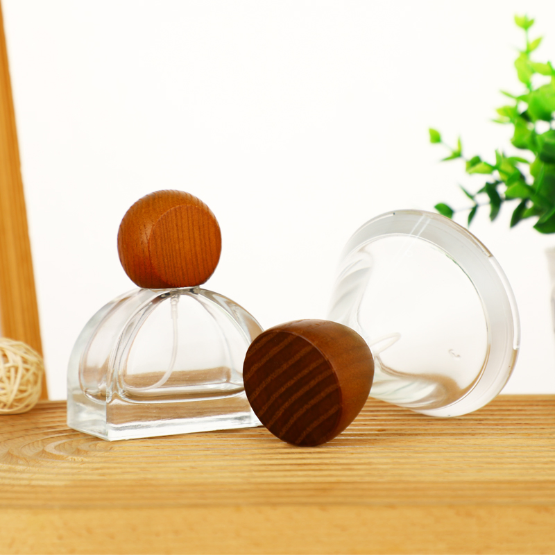 Hot-Selling New Luxury Perfume Glass Bottle 30ml 50ml Round Pump Spray Sealed Screen-Printed Customizable Empty Bottle