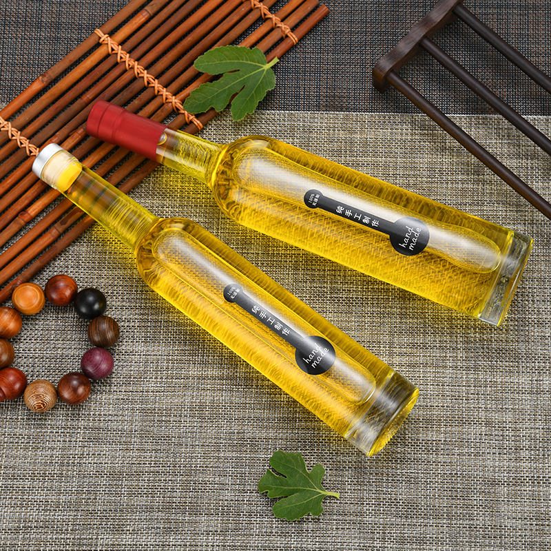 Manufacturer Custom Flint Clear 375ml Long Neck Ice Wine Glass Bottle, High Quality Tall Skinny Ice Wine Bottle