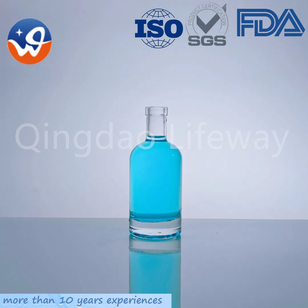 100 Round Spirit Liquor Bottle Gin Whiskey Vodka Brandy Mini Liquor Bottle with Cork Stopper