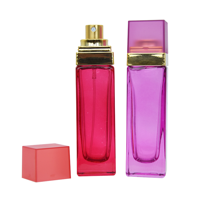 30ml Glass Perfume Bottle Empty Cosmetic Glass Bottles for Perfume Plastic Electroplate Plating UV Cap Printed Custom Box