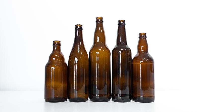 Glass Bottle 330ml 200ml Cocktail Soda Clear Short Neck Recycled