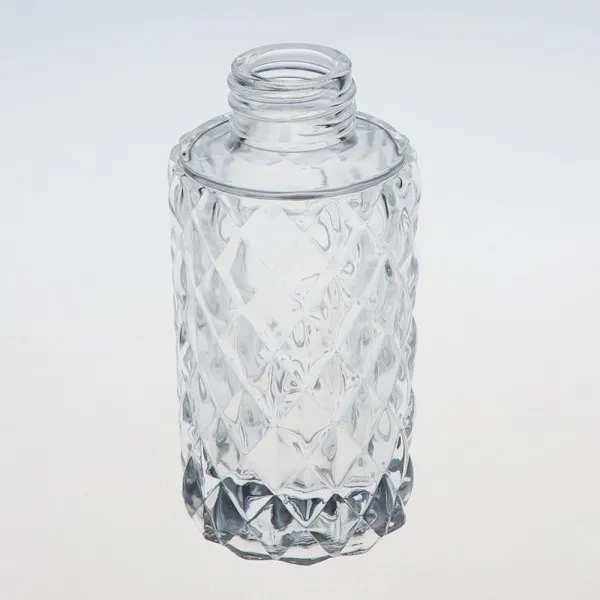 Embossed Design Reed Diffuser Glass Bottle