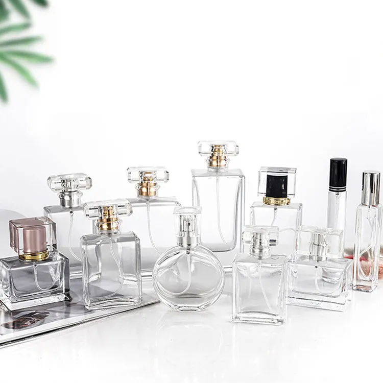 Crystal Clear Glass Bottle