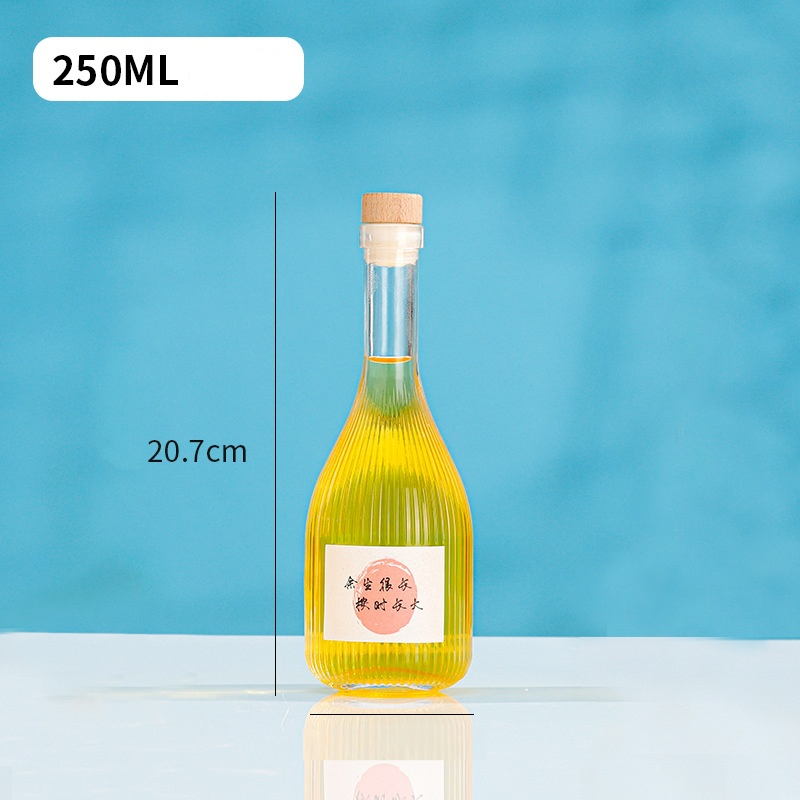 100ml Frosted Clear Glass Mini Wine Bottle Ice Wine Bottle Spirits Bottle Juice and Beverage Dispensing Bottle