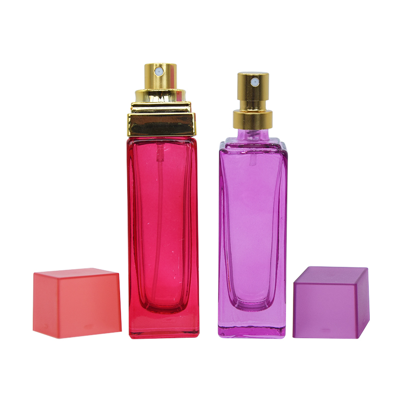 30ml Glass Perfume Bottle Empty Cosmetic Glass Bottles for Perfume Plastic Electroplate Plating UV Cap Printed Custom Box