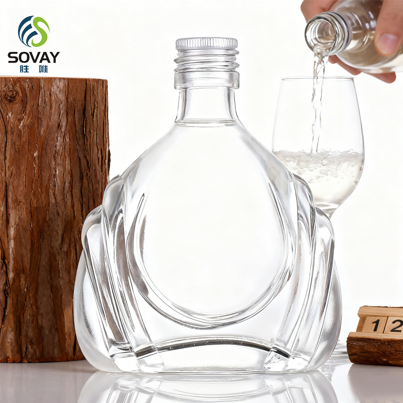 Find Similar Icon Recycled Glass Wine Bottles Unique Embossed Cork &amp; Logo Design for Whisky Tequila Packaging