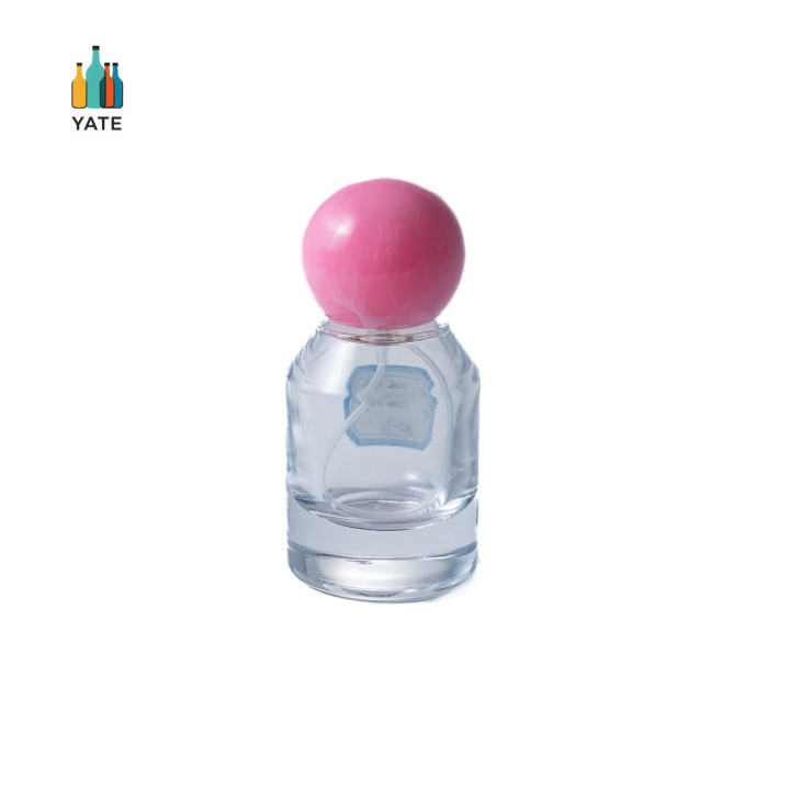 in Stock Customized 30ml 50ml 100ml Flint Spray Glass Perfume Bottle with Thick Base and Marble Closure