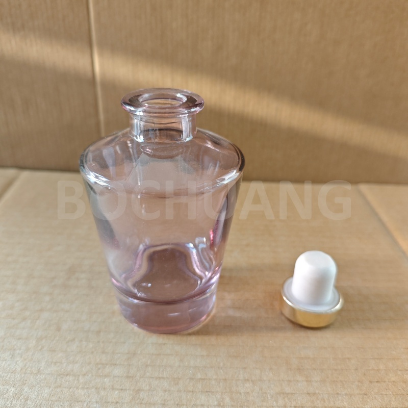 Round Classic Custom Colored Glass Aroma Perfume Bottle 100ml 100cc with Cork