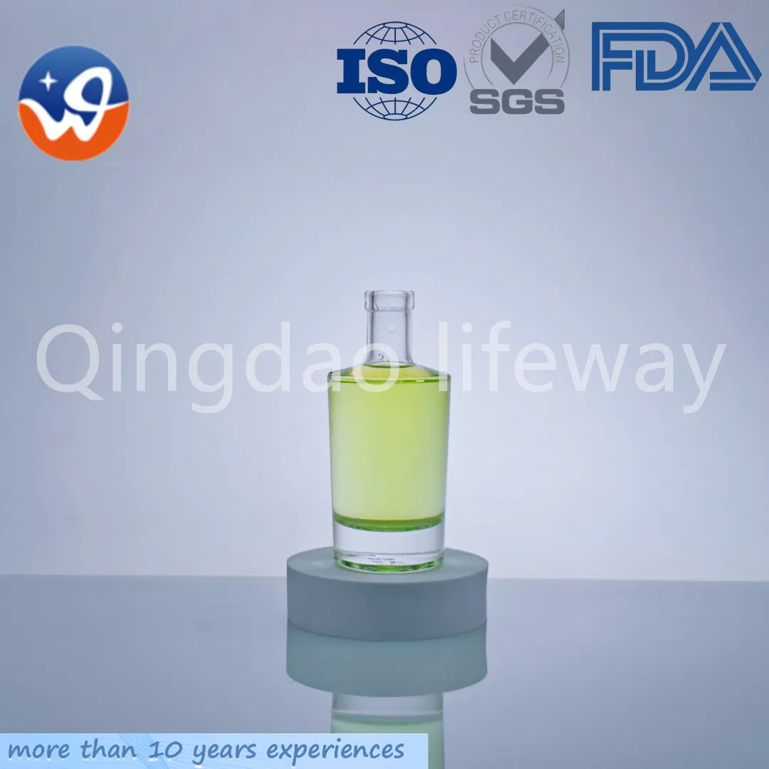 100 Round Spirit Liquor Bottle Gin Whiskey Vodka Brandy Mini Liquor Bottle with Cork Stopper