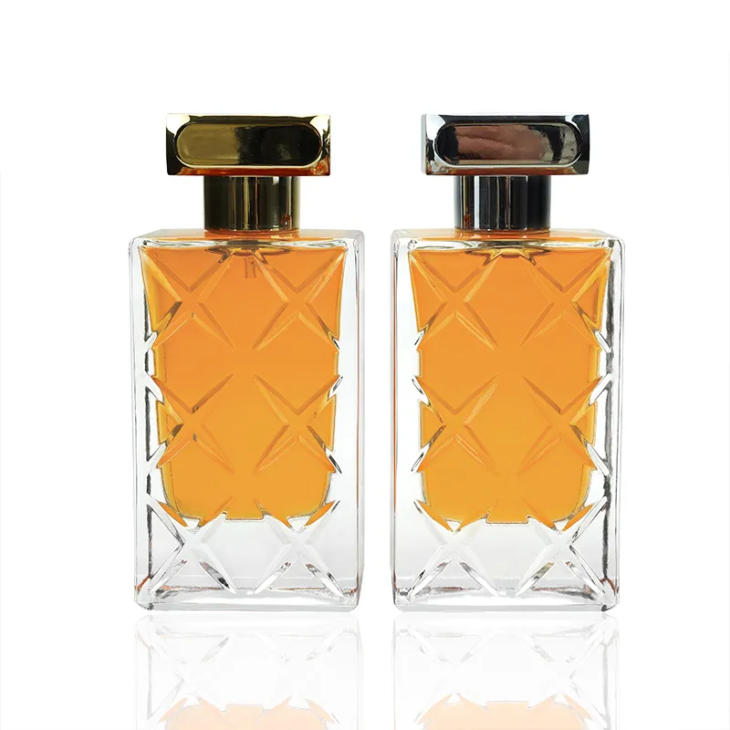 80ml Patterned Glass Bottle 1