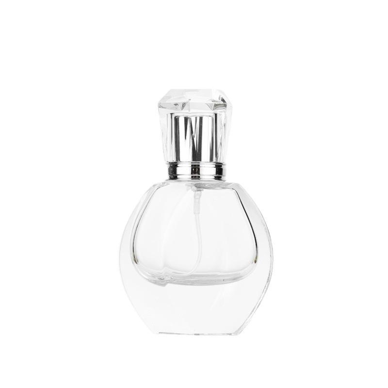 50ml 100ml Custom Luxury Unique Design Pumpkin Shape 50ml Clear Fine Mist Spray Glass Perfume Bottle Elegant Fancy Parfum Bottle with Box