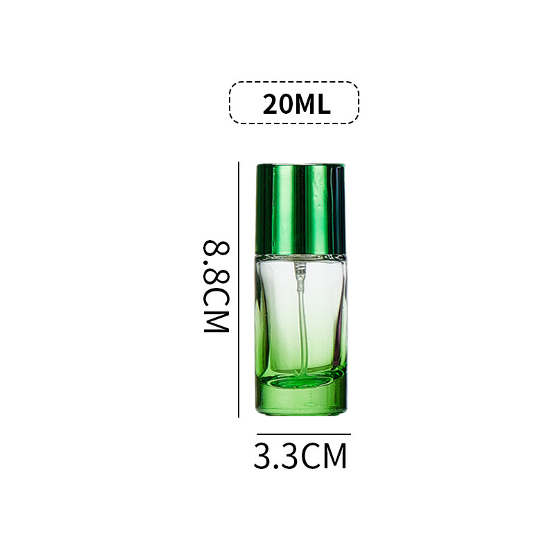 20ml 30ml Glass Perfume Bottle with Sprayer Refillable Cosmetic Atomizer Threaded Thick Base Portable Spray Bottle for Perfumes