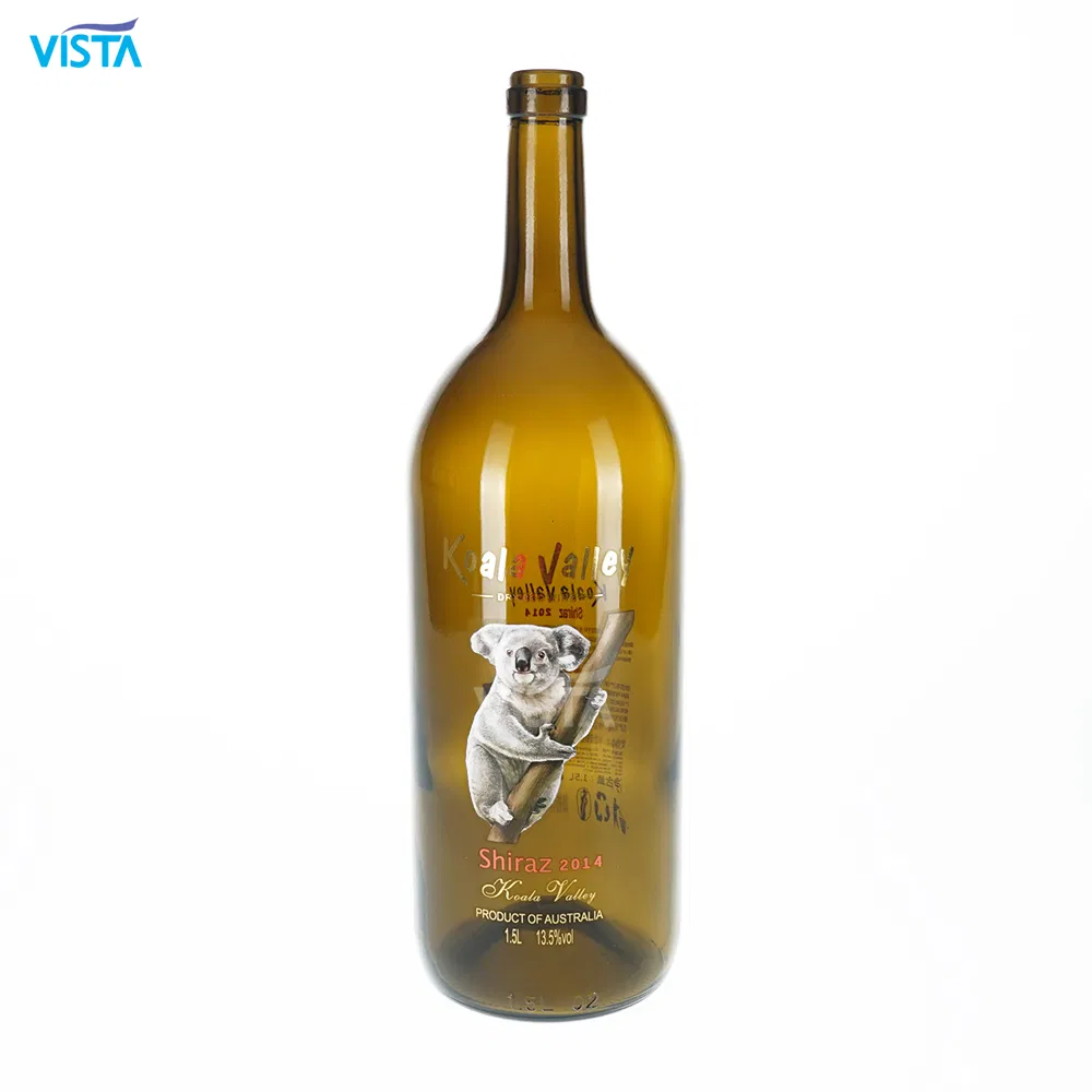 Elegantly Colored Wine Glass Bottles in Various Shapes