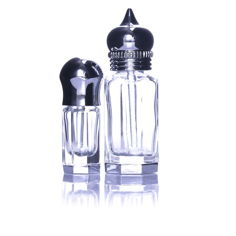 Arabic Thick Base 6ml Attar Glass Oud Oil Perfume Bottles with Cap