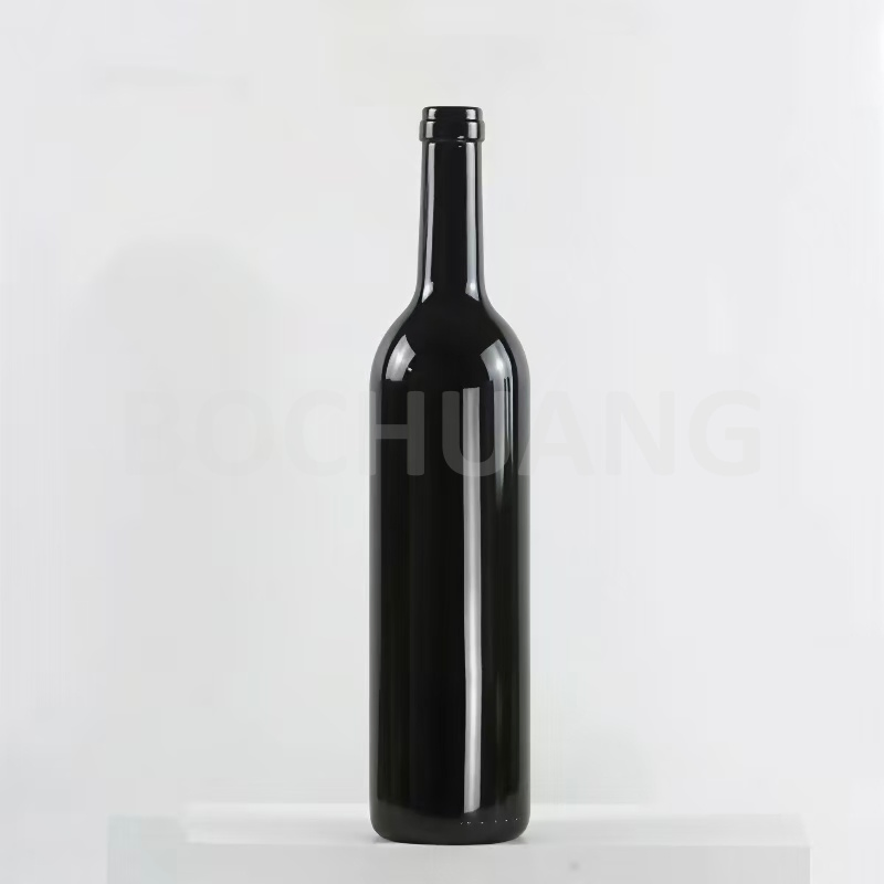 Wholesale 700ml 750ml Antique Green Bordeaux Burgundy Packaging Glass Wine Bottle Cork Finish for Red Wine