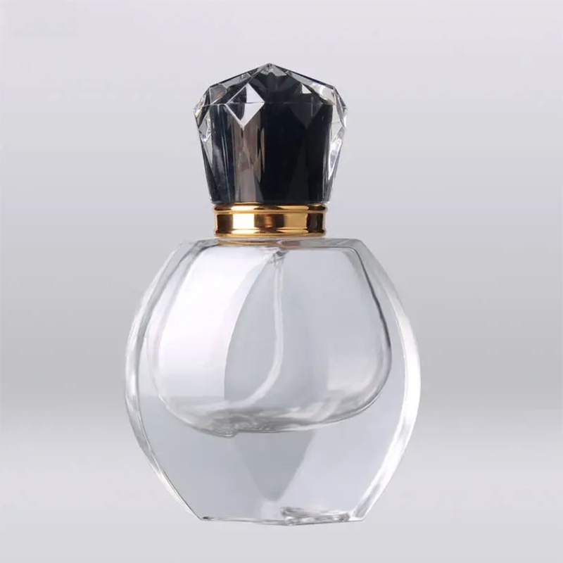 Crimp Perfume Bottles Thick Base Transparent Perfume Bottle Refillable Perfume Atomizer Bottles