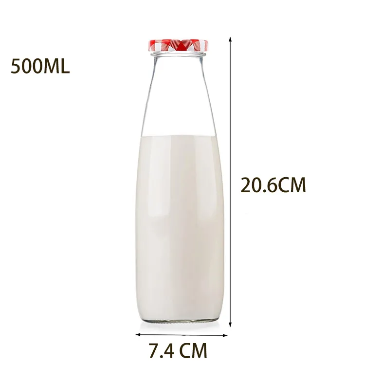 Glass bottle with lid detail