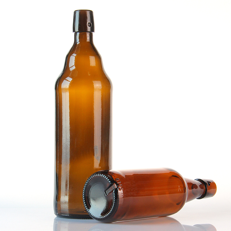 Luxurious Silk-Printed Glass Bottles for Craft Beer Packaging