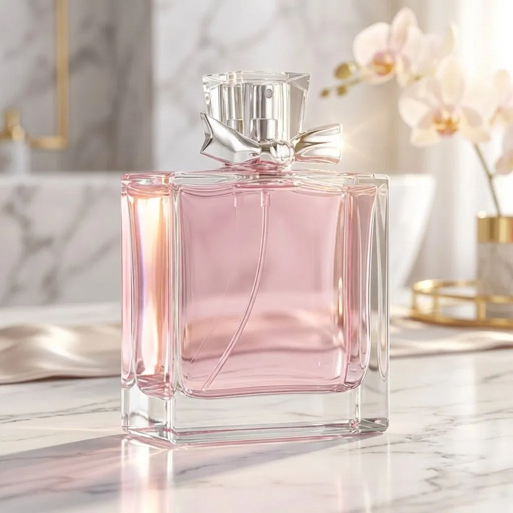 Hot Sale Crystal Glass Bottle for Perfume Luxury Perfume Bottle Design Custom Perfume Glass Bottle 50ml 100ml with Spray Pump