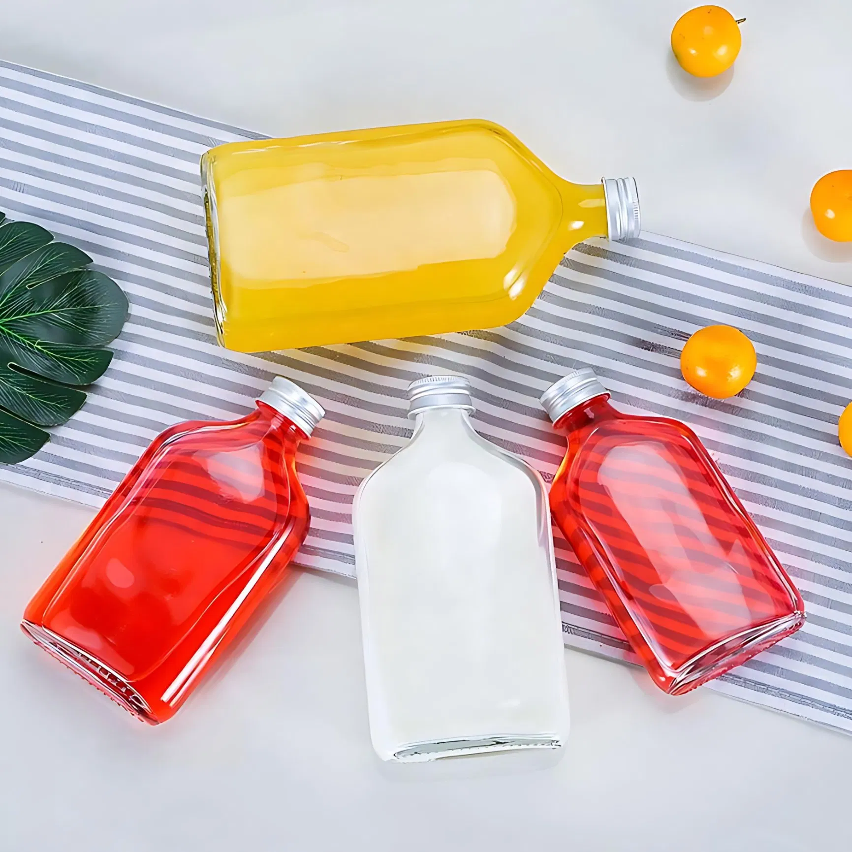 Custom Volume Glass Baijiu Bottle with Standard Screw Cap Finish Suitable for Bulk OEM and ODM Orders