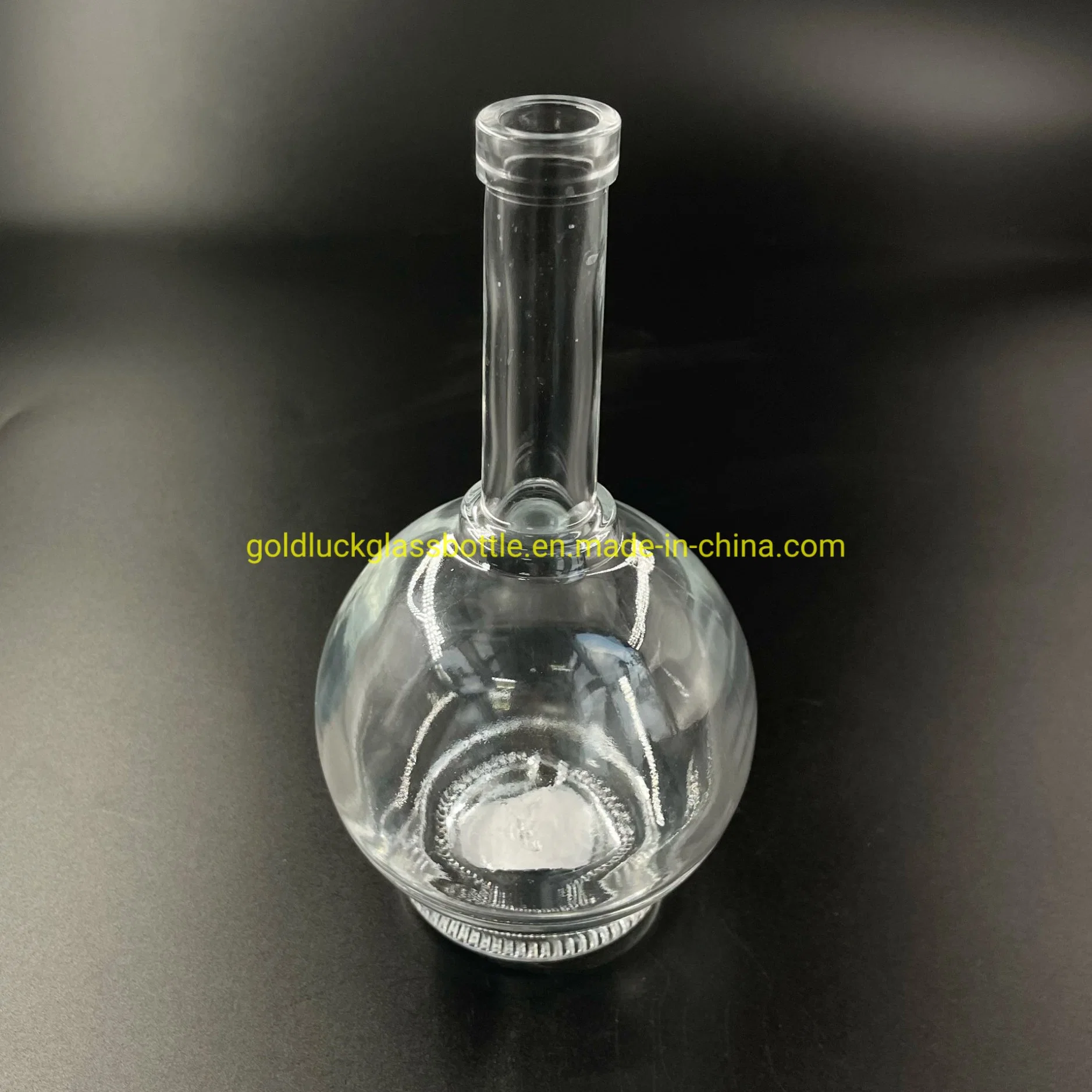 Short Neck Round Square 250ml 350ml 375ml 500ml 700ml 750ml 1000ml Glass Liquor/Spirit/Wine/Brandy/Vodka/Whisky/Gin/Rum Bottle with Lid