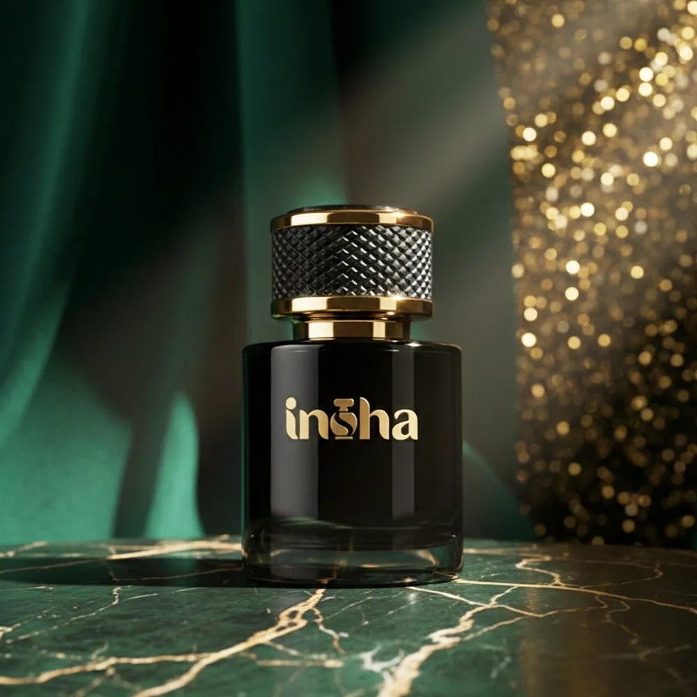 Hot Sale Luxury Perfume Bottle Empty Round Black Perfume Bottle 30ml 50ml 100ml Glass Perfume Bottles with Spray Pump and Box