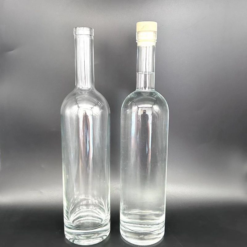 700ml 750ml 1000ml High Flint Fancy Vintage Empty Tequila Spirit Glass Bottles