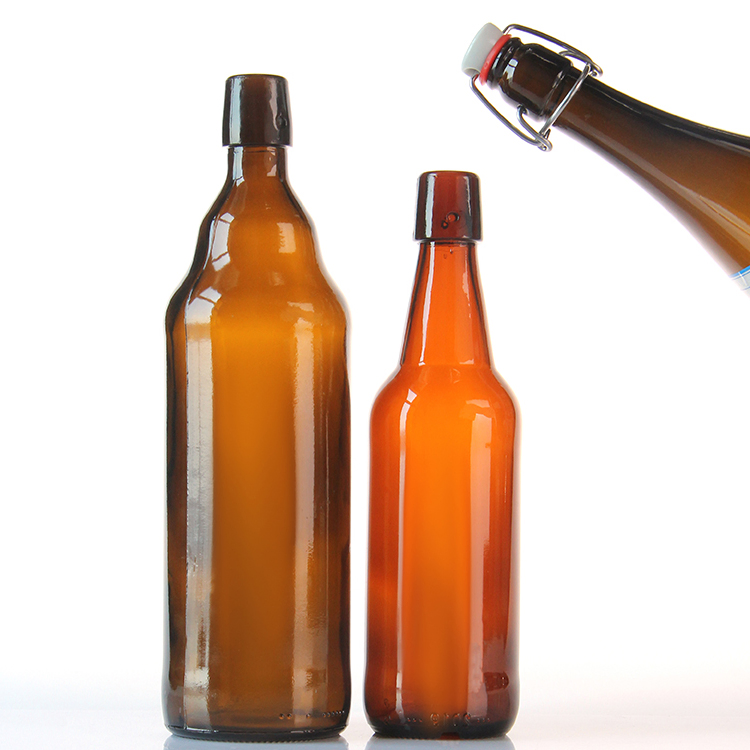 Luxurious Silk-Printed Glass Bottles for Craft Beer Packaging