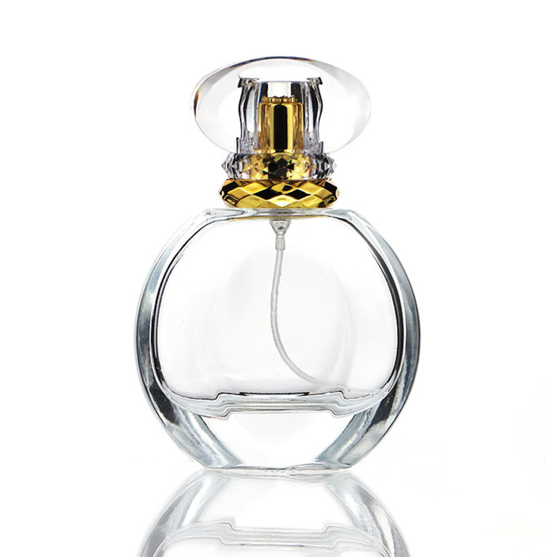 Crimp Perfume Bottles Thick Base Transparent Perfume Bottle Refillable Perfume Atomizer Bottles